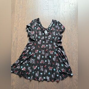 Banned dress woman’s plus size 3XL cats print casual